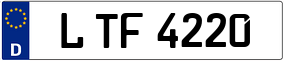 Trailer License Plate